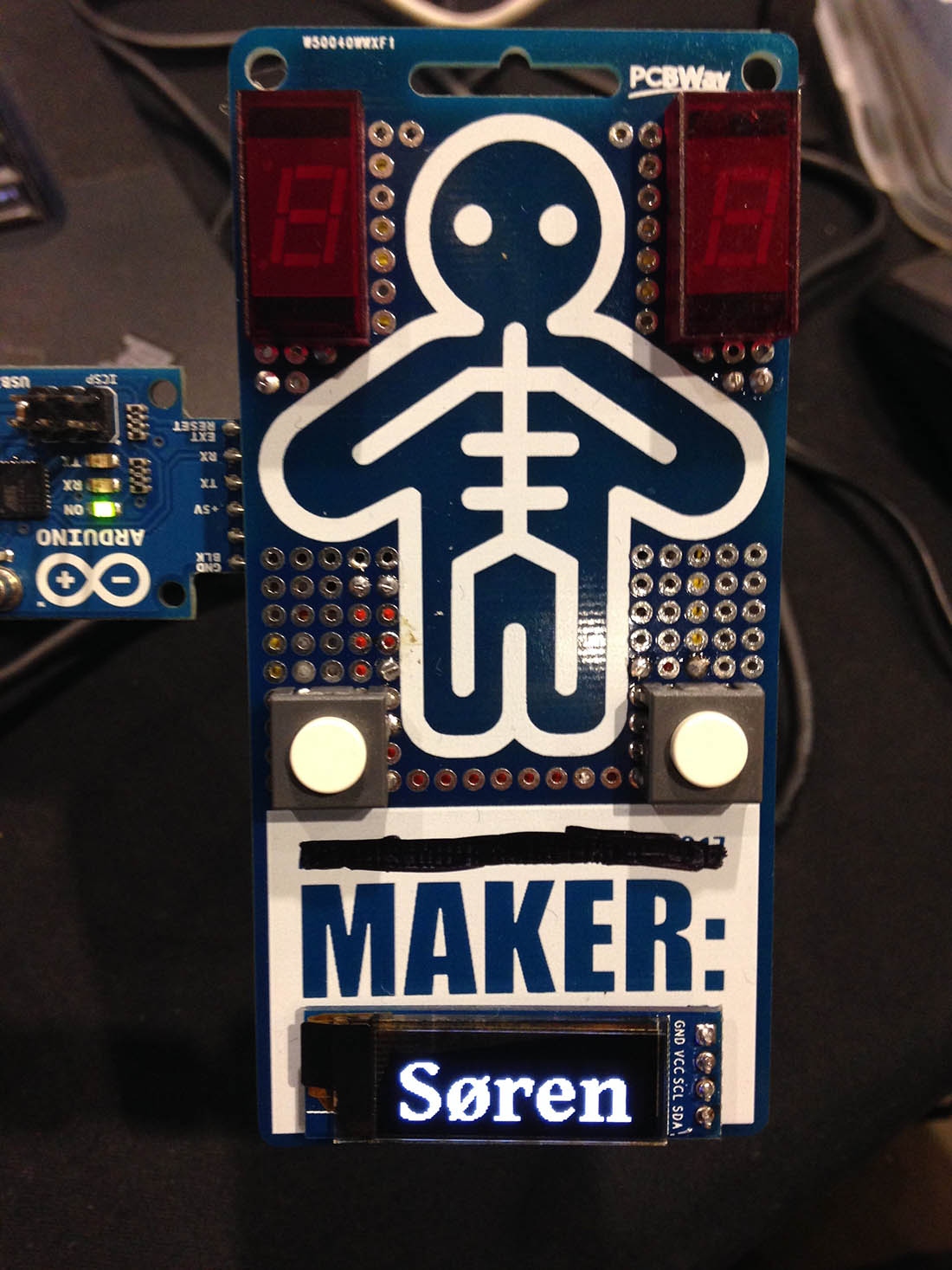 Aarhus Mini Maker Faire 2017 Badge